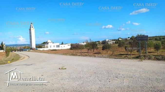 Terrain à 5 km de Yassmine Hammamet ☎ 29 232 582