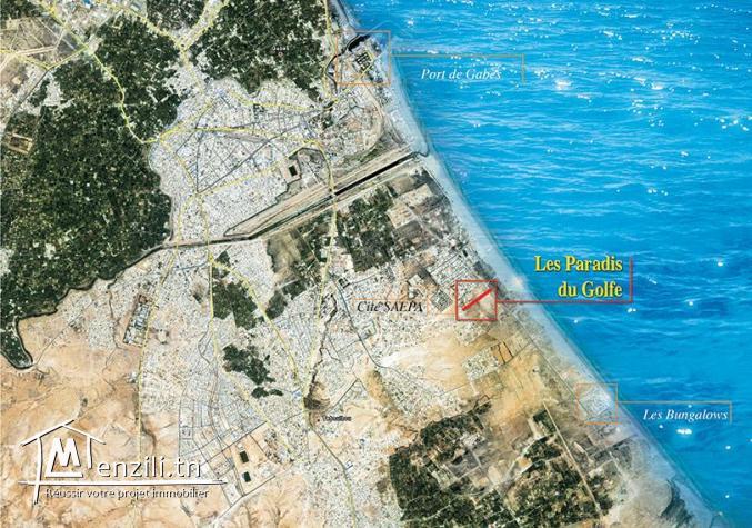 Des Terrains viabilisés et titrés à vendre à Gabès Sud (Mtorrech)