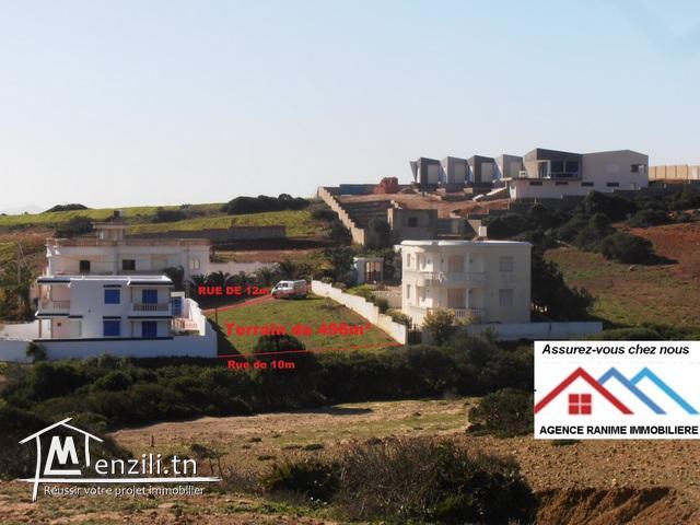Terrain de 496 m2 a la plage el haouaria cap bon