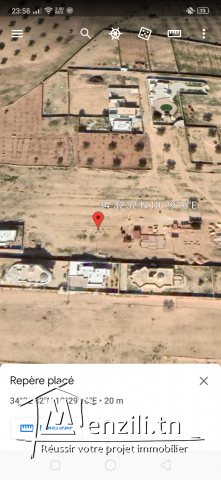 Terrain à mahred de 554 m² à vendre