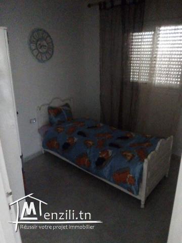 S+2 au rez de chaussée meublé à louer