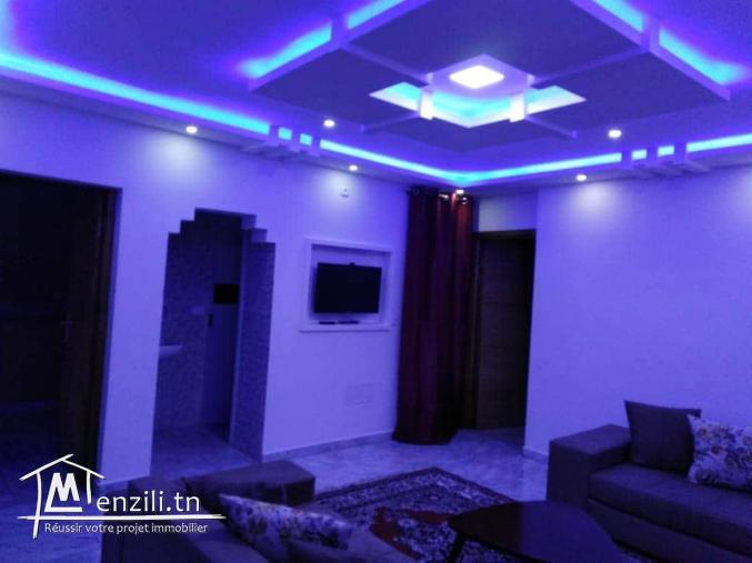 appartement meublé a soukra par nuitée