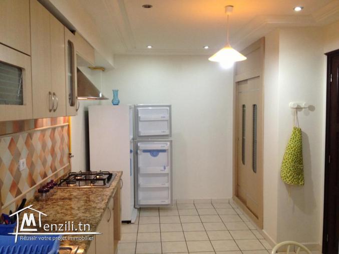 S+2 meublé THS de 120 m2 pour longue durée à Riadh el Andalous