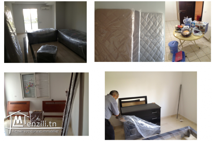 S+2 meublé THS de 120 m2 pour longue durée à Riadh el Andalous