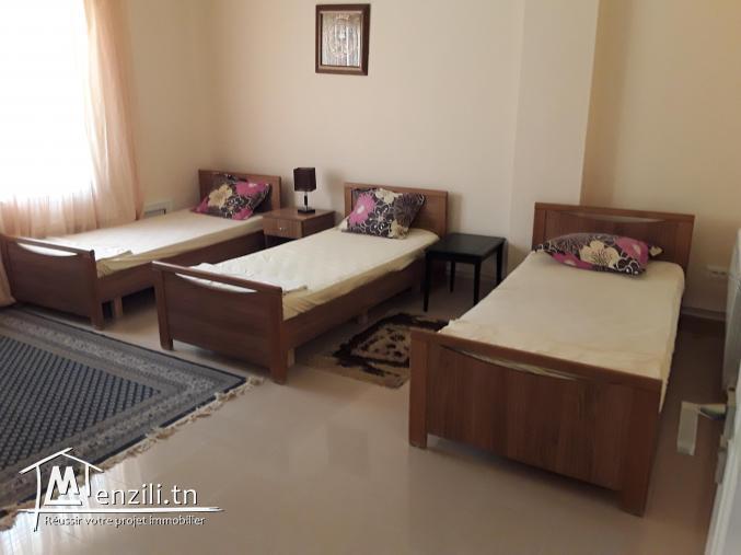 A louer appartementS+2 RDC meublé nabeul