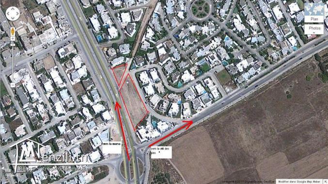 Terrain a la cité des pins la marsa