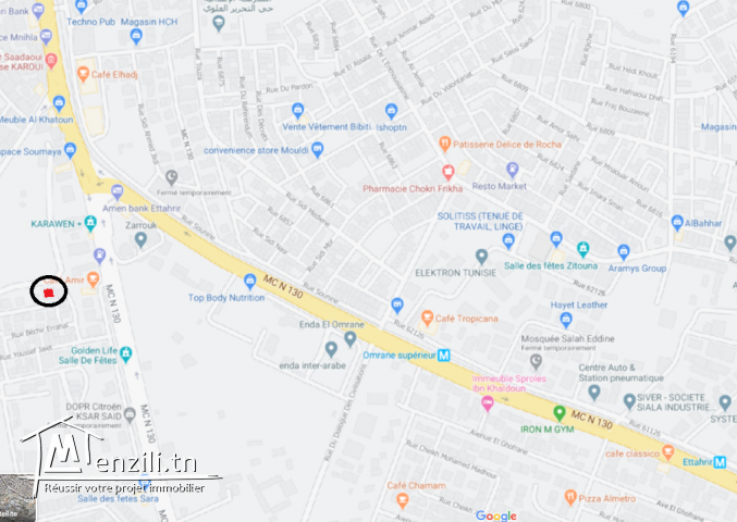 Terrain à cité ettahrir