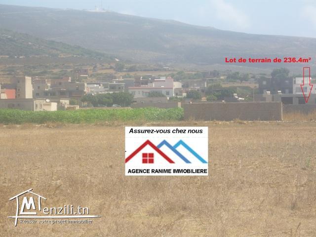 Terrain de 236m² coté lycée a el haouaria