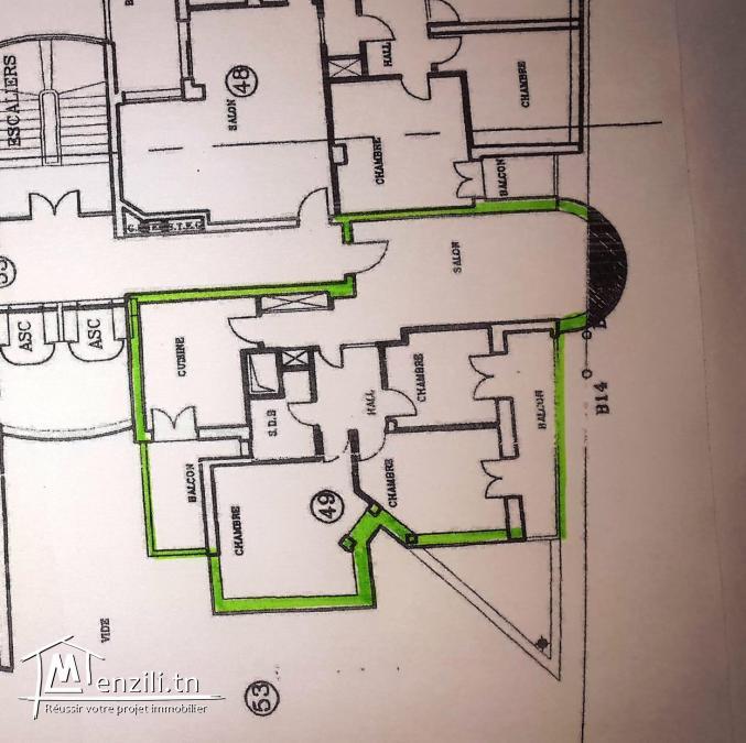 Appartement de 156 m2 à vendre