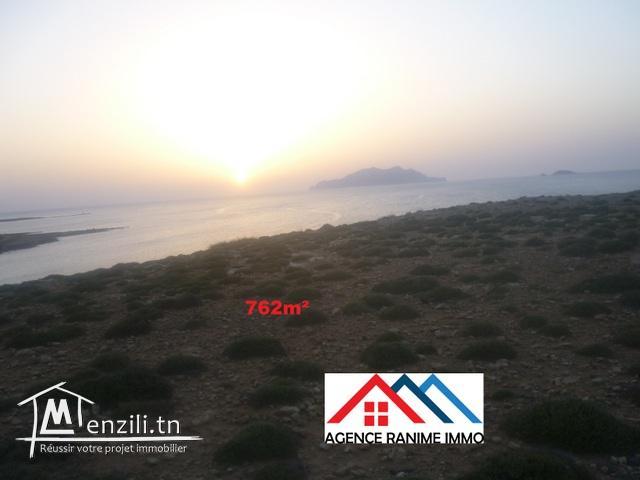 Terrain de 762m2 a la mer d’el haouaria cap bon