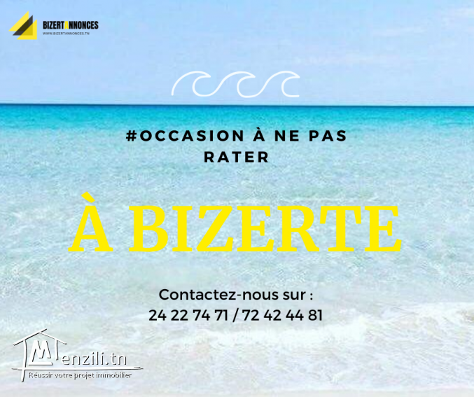 A louer un superbe espace d'un salon de thè à corniche Bizerte, vue sur mer