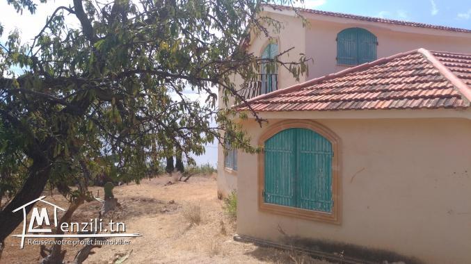 Chalet et terrain à Ghar El Melh à vendre