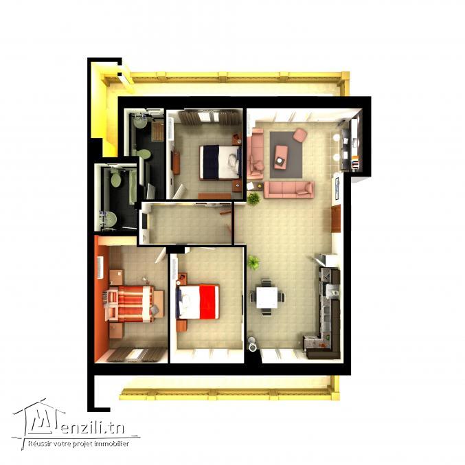 S+3 au cœur de la zone touristique, pieds dans l’eau