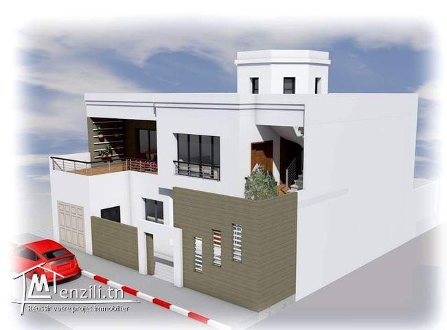 A vendre une Villa style américain inachevée à cité malouf