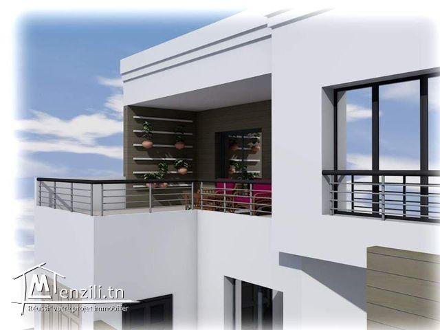 A vendre une Villa style américain inachevée à cité malouf