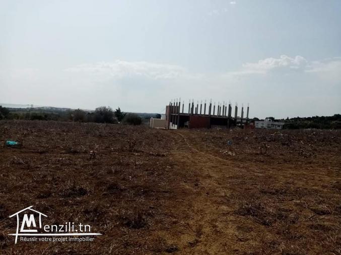 Terrain à vendre 3000 m2 situé à ezzahra hamem ghezez 400 m à plage ezzahra