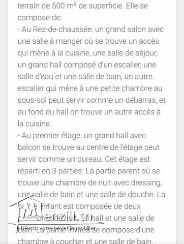 Villa HS avec piscine à Riadh Andalous