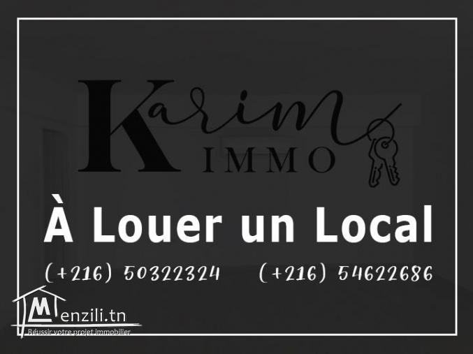 À louer un local plein avenue Hedi Nouira Enaser 2