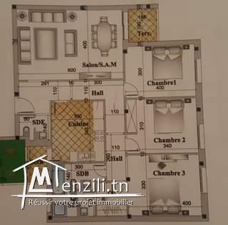 Appartement neuf en s+3