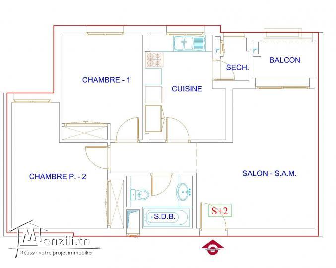 La Soukra A Vendre Beau Appartement S+2