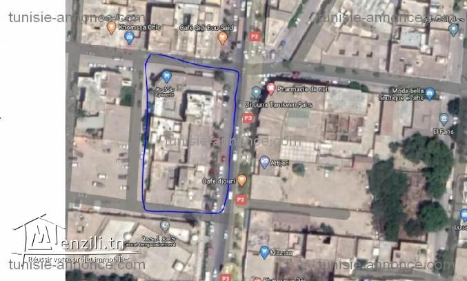 محلات تجارية في الطابق الأرضي وشقتين في الطابق الأول