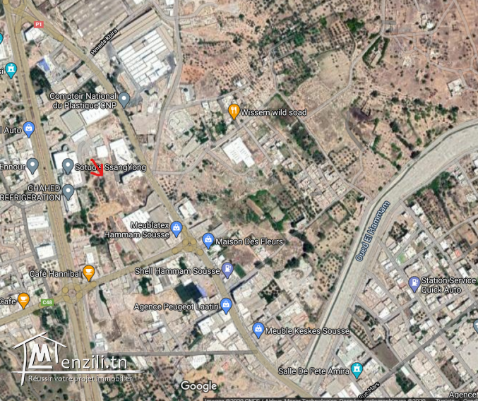 Vente de terrain  a akouda