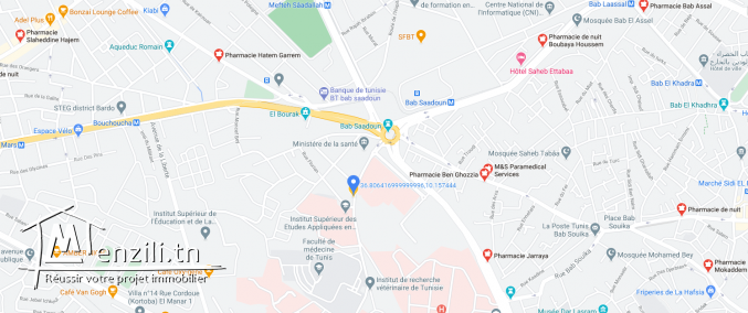 Local commercial pour pharmacie à Bab Saadoun