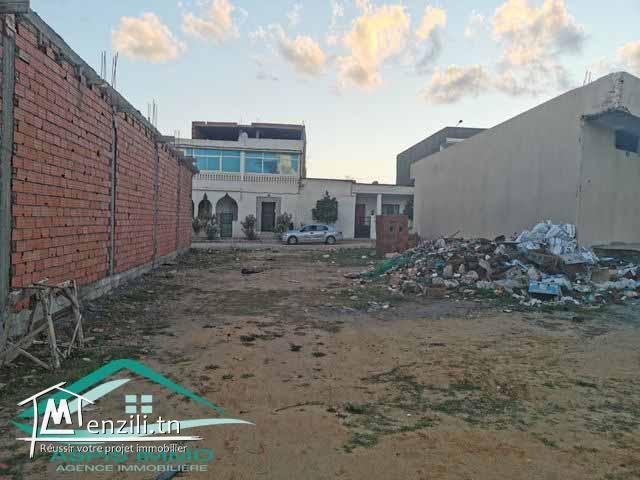VT518:Terrain d'habitation 286 m² à cité Jadaria Kelibia
