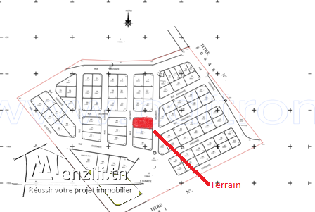 Vente de terrain à Sidi thèbet