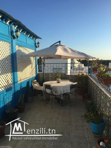 Un bel appartement s+1 . Situé au cœur du village de SIDI BOU SAID