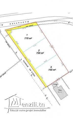 A vendre à Sfax 2 lots de terrain 