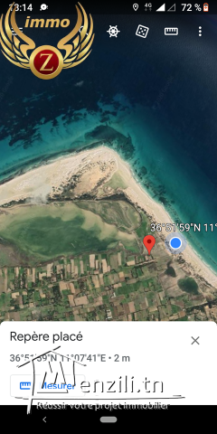 vendre un terrain sidi mansour kélibia