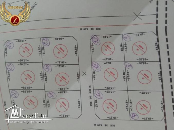 vendre un terrain sidi mansour kélibia