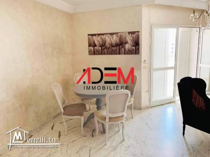 Appartement de type S3   meublé à la zone touristique de Khzema