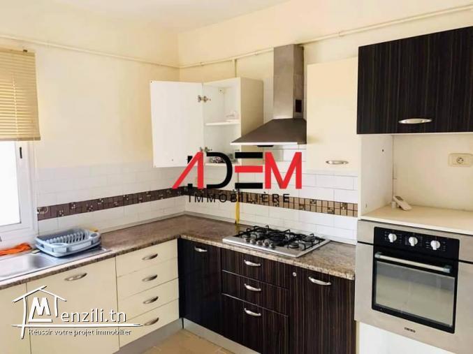 Appartement de type S3   meublé à la zone touristique de Khzema