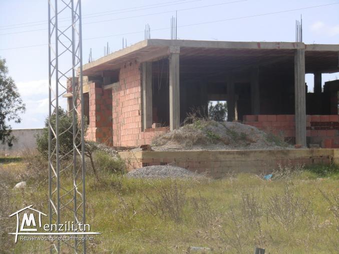 maison innachevé a vendre situé a dar allouch