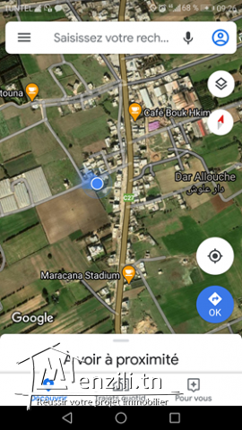 a vendre terrain de 200 m² à centre ville Dar Alouch