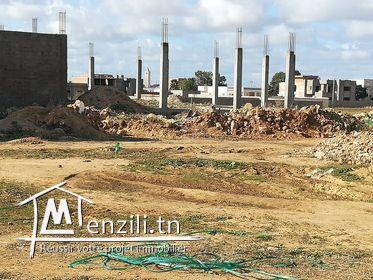 للبيع منزل في طور البناء في الشط القبلي الهوارية 