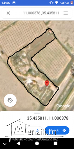 terrain a vendre ksouressef mahdia surface 3150m contact 99000783