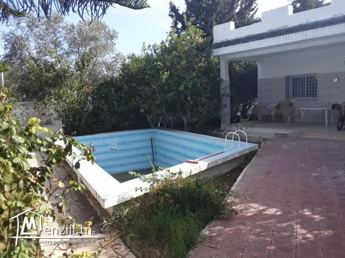 Location annuelle villa avec piscine Hammamet