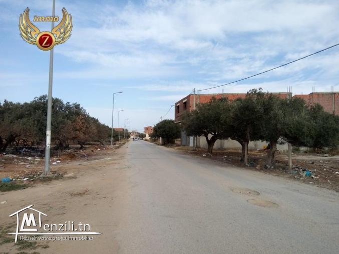 à vendre un terrain superficie 115 m² sur la nouvelle route Kélibia _Hamem lghezez