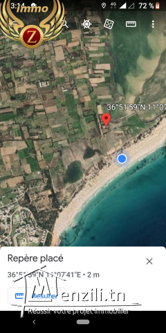 A vendre un terrain sidi mansour kélibia