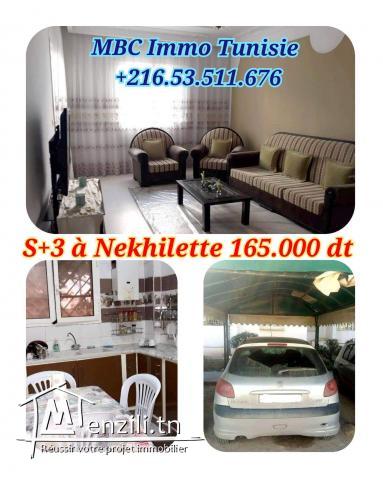 appartement s+3 à nekhuilette route de raoued ariana
