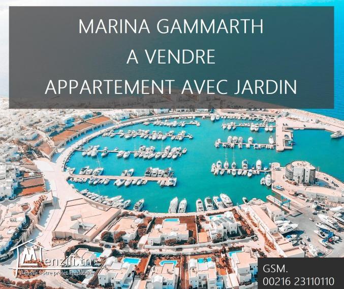 MARINA GAMMARTH APPART AVEC JARDIN A VENDRE