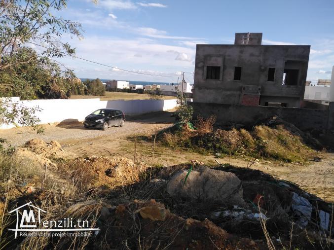 Terrain  de 416 m²  à vendre à hammamet nord