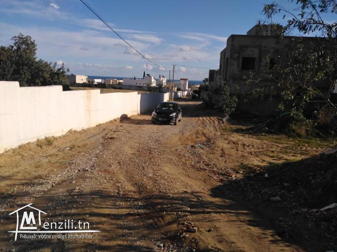 Terrain  de 416 m²  à vendre à hammamet nord