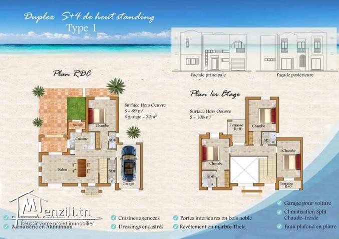 Villa duplex gros œuvre