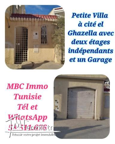 petite villa à cité Ghazella 1