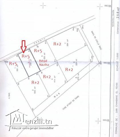Av Terrain R+5 à Nabeul - à 3 min de la mer - à côté de l'hôtel Le Lido