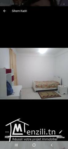 bel appartement meublé à louer à monastir